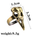 1Pc Gothic Punk Rock Joint Armor Ring Knuckle Finger Claw Ring Bird's Head R Hn