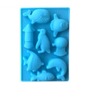 Eco-friendly Silicone Summer Ocean World Animals Shape Halloween DIY Ice Mold
