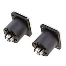 Speaker 2-piece Female Connector 4-Pin Compatible Speaker Cable Connector