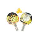 Table Tennis Bats + 3 Ping Pong Balls Set Long Handle Ping Pong Rackets Paddles