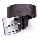 dnuxlou Men's PU Leather Sole Business Belt Buckle Casual Belt Metal Buckle
