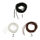 5m Flat Korean Velvets Leather Cord String Jewelry Findings Black