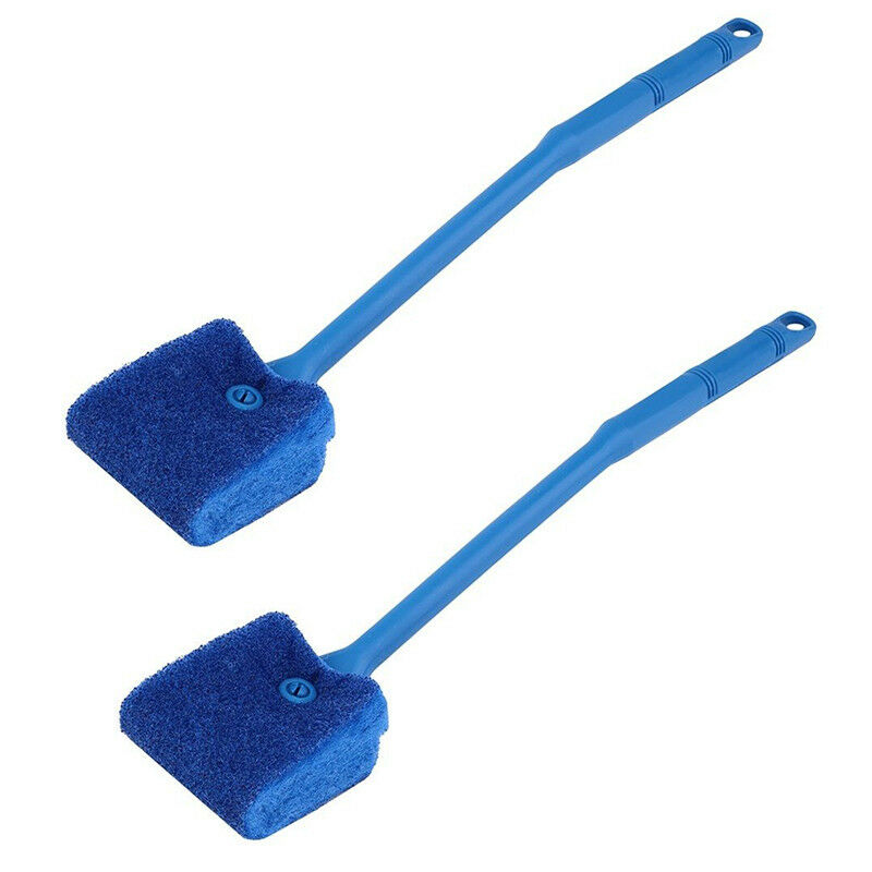 Aquarium Fish Tank Algae Cleaner Glass Plant Easy 2 Head Cleaning Brush Remover
