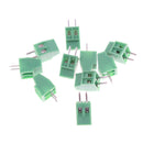 10pcs 2 Poles KF128 2.54mm PCB Universal Screw Terminal Block OZ