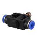 Pneumatic Quick Fitting 6mm to 6mm Push In Speed Controller Valve 3pcs V5E9