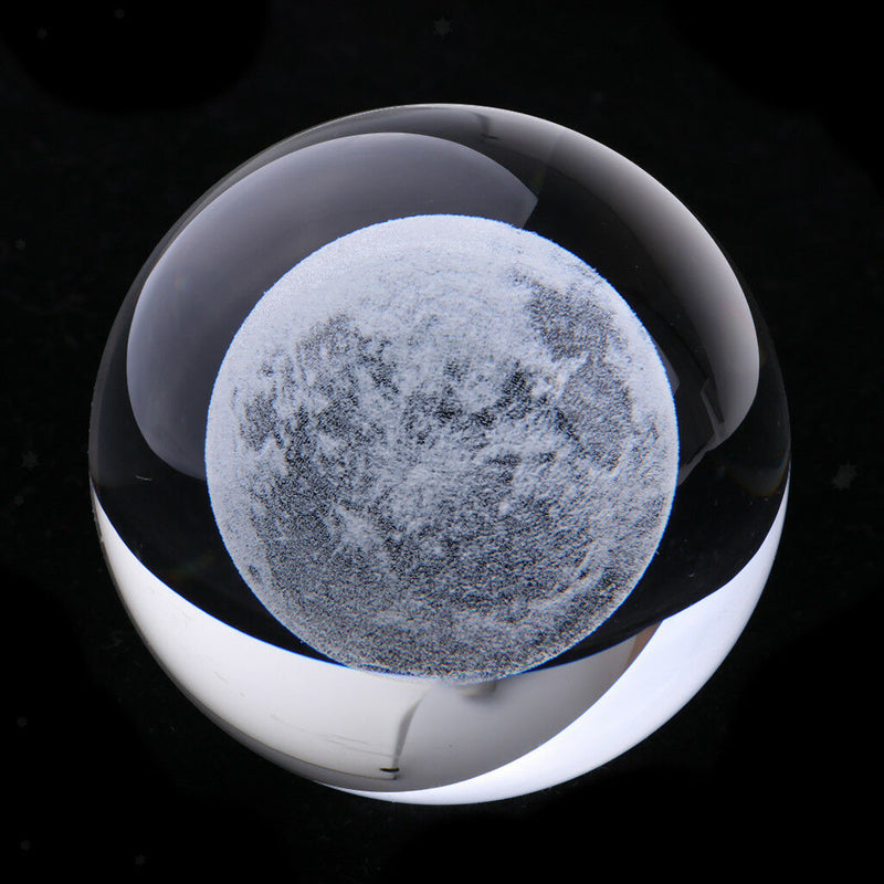 Moon Crystal Ball Paperweight Fengshui Crystal Ball Home Decoration Props