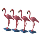 4Pcs Mini Bird Red Flamingo Models Toys Ornament Decors Collectables Statue