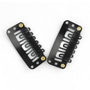 40 32mm U Shape Black Snap Hair Clips For Human Hair Extension Weft/Wigs/C BNV