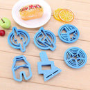 6pcs Super Hero Plastic Cupcake Mold Fondant Cookie Cutter Cake Decorating