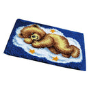 Bear Latch Hook Rug Kits Carpet Cushion DIY Needlework Crocheting Embroidery Kit