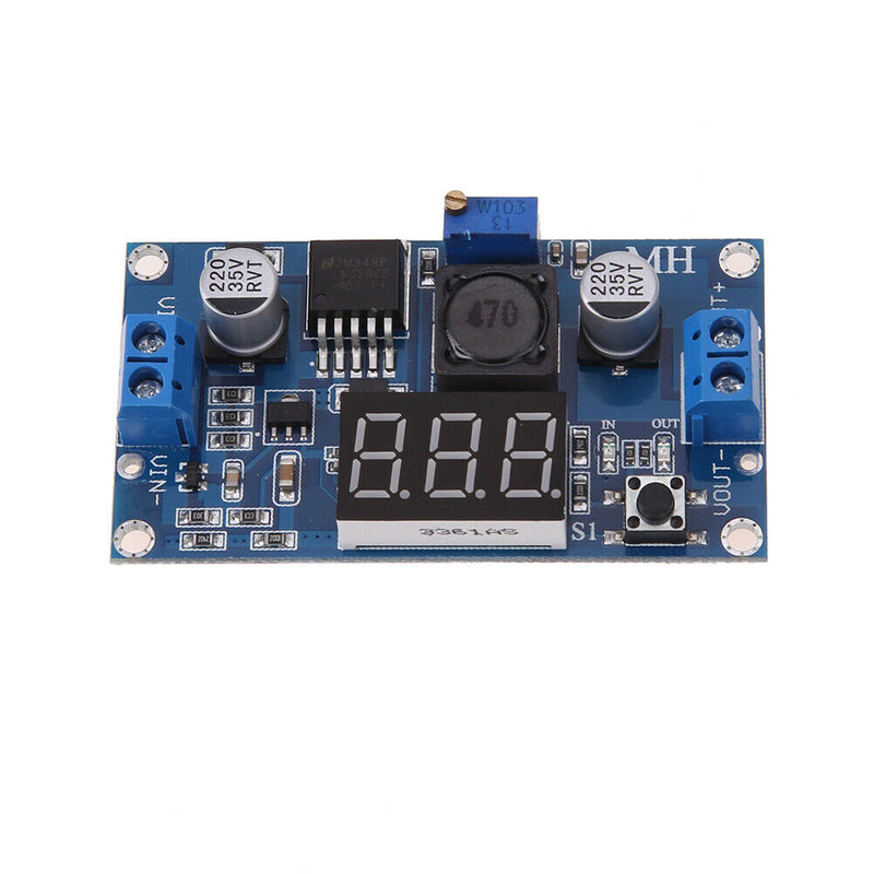 DC-DC Digital Boost Step-up Voltage Converter LM2596s 4-40V with Voltmeter A