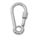 Stainless Steel Safety Carabiner Spring Screwgate for Camping Hammock 6x60mm