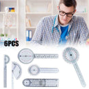 6pcs/set Multi-Ruler Spinal Finger Goniometer Angle Spinal Ruler N3G1