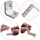 20-piece stainless steel holder 16 by 40 x 40 mm 90 degrees right angle L-s