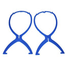 Plastic Display Support for Wig Toupee holder Color Azure R4G8