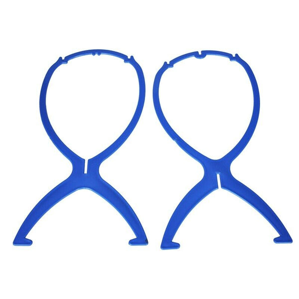 Plastic Display Support for Wig Toupee holder Color Azure R4G8