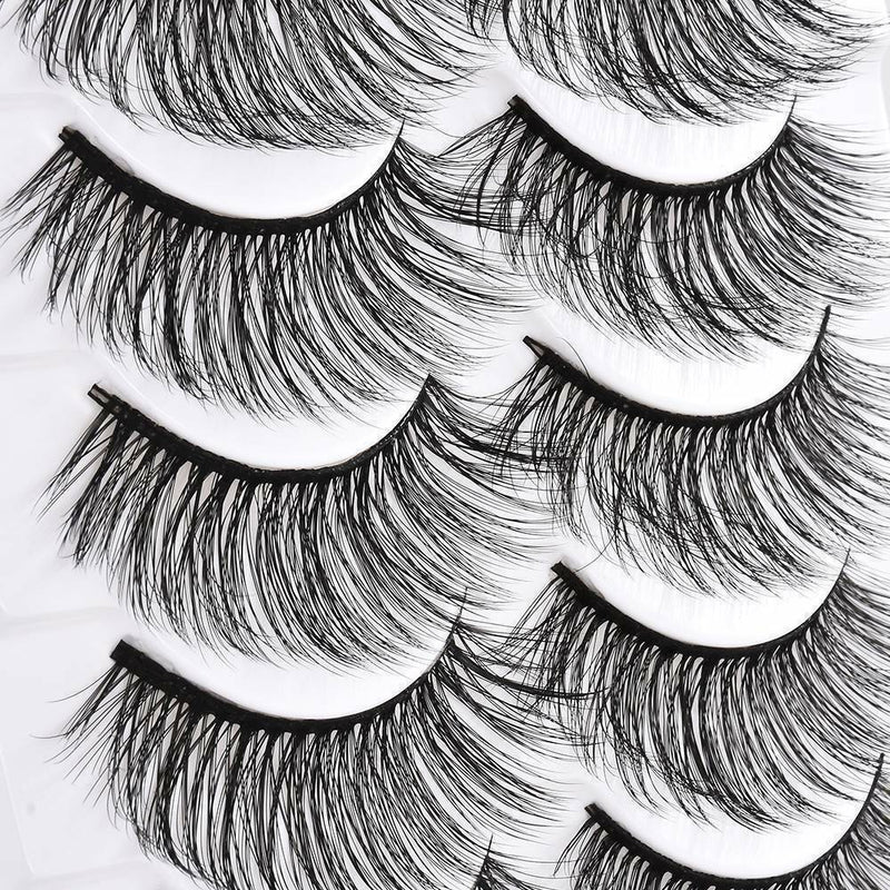 Waterproof Magnetic Eyeliner + 5 Pairs Eyelashes and Tweezer Long Lashes KIT ~