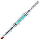 Poly Gel Nail Brush Dual-Ended Poly Acrylic UV Gel Extension Builder Blue