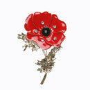 Women Chic Flower Corsage Fashion Rhinestone Party Brooch Clothing Gift A