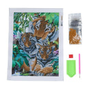 5D DIY Diamond Painting Cross Stitch Crafts Home Decor(Three tigers)