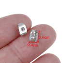 30Silver plated butterfly earring backs stopper scrolls ear post nuts findingsOZ