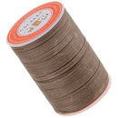Brown 0.45mm Waxed Thread Repair Cord String Sewing Leather Hand Stitching