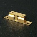 4 Pcs Furniture Cabinet Door Brass Double Ball Roller Catch Latch H8D8
