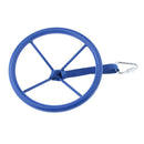10.63 Inch Diameter Metal Ninja Wheel with Safety Carabiner, Kids Play Sports