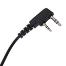 2 Way Radio Earpiece 2 Pin G-Shape Security Headset Inline Ptt Mic Earphone