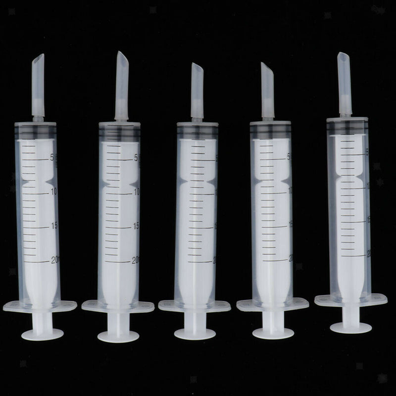 10Pcs Pet Canaries Bird Feeding Syringe Baby Parrot Feeders Injector 20ml
