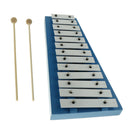 Exquisite 15 Note Xylophone Aluminum Plate with Mallets Glockenspiel Hand Knock