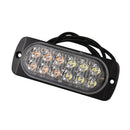 10X Amber/White Car 12 Led Emergency Warning Flash Strobe Light Kit Bar Tru