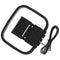 Indoor HiFi AM/FM Loop Mini Connector Antenna Home Digital Audio Receiv FT