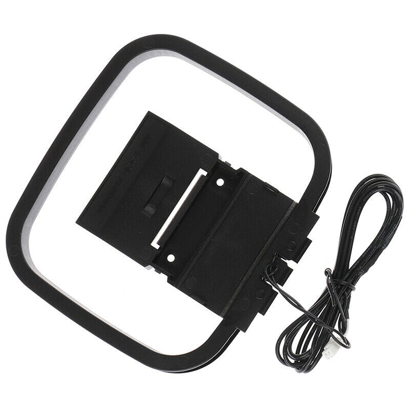Indoor HiFi AM/FM Loop Mini Connector Antenna Home Digital Audio Receiv FT