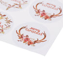 120pcs Christmas Wreath Sealing Stickers Labels DIY Gifts Candy Bags Stick *P`3C