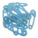 12 Pieces Cute Plastic Safety Pin Baby Shower Decorations Party Favor Blue
