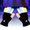 LED Luminous Gloves Full Finger Light Up Flashing Party Dance Costume Gloves AU!