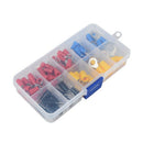 102 Pcs 10 Kinds Rv Ring Terminal Electrical Crimp Connector Kit Set Box, C O1W8