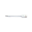 2 Pcs. Car Radio Adapter 3.5mm Jack (AUX) Audio To USB Socket 2.0 - White