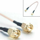 1pc SMA Male To SMA Male RF Pigtail Extension Cable Connectors Lead 16.5cm