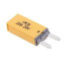 2 Pieces 25A+20A Car ATM Mini Blade Fuse Kit Circuit Breaker Manual Reset