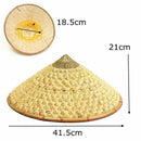 Vietnamese Japanese Coolie Straw Bamboo Cone Sun Hat Garden Farmer Fishing R8X2