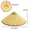 Vietnamese Japanese Coolie Straw Bamboo Cone Sun Hat Garden Farmer Fishing R8X2