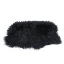 12x8" Black Car Sheepskin Center Console Armrest Box Cover Mat Pad Wool Cushion