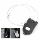 Retractable Wire Rope Outdoor Password Lock Combination Coded Locker Key Padlock