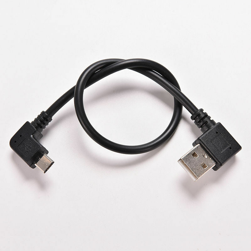 USB A 2.0 Right Angle Male to Micro USB Right Angled 90Â° Cable Cord 27cm OZ