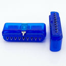 1X(2Pcs Blue 9 Pin 90 Disgree Female Connector Game Controller Socket Slot