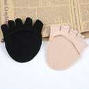 2xWomen Cotton Invisible Liner No Show Low Cut Five Toe Sock Half feet Socks