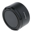 35mm Metal Screw in Lens Hood for 35mm f1.7 50mm f1.4 CCTV + Lens Cap Black