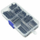 66Pcs/Lot DIP IC Sockets Adaptor Solder Type Socket Kit 6,8,14,16,18,20,24, Q4R7